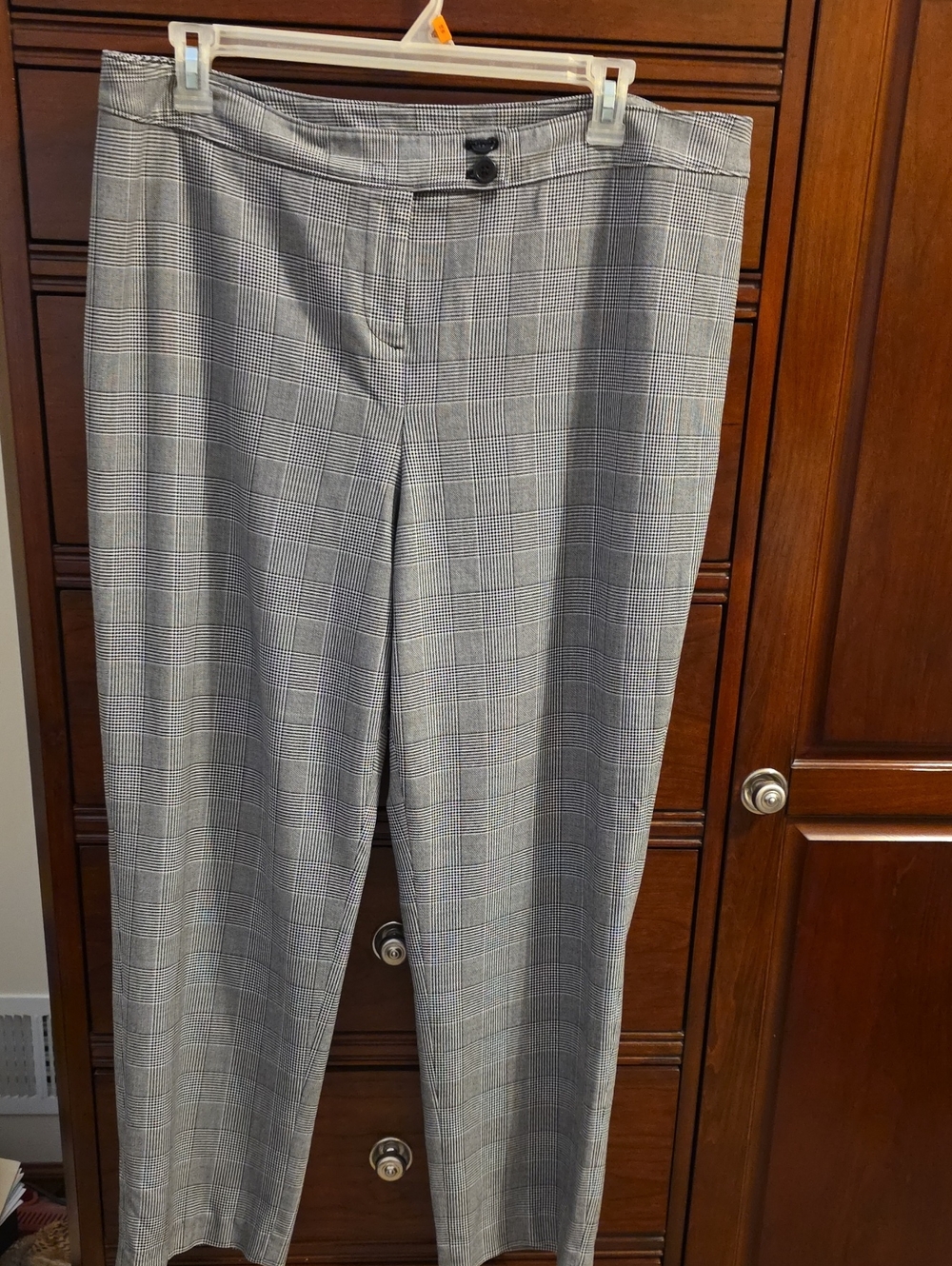 Lane Bryant Gray Glen Plaid Trousers